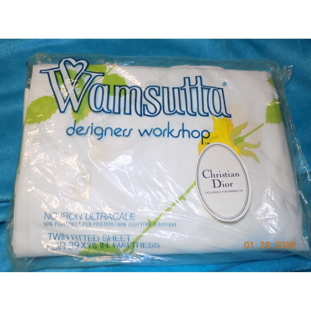 Wamsutta Vintage Christian Dior twin fitted sheet